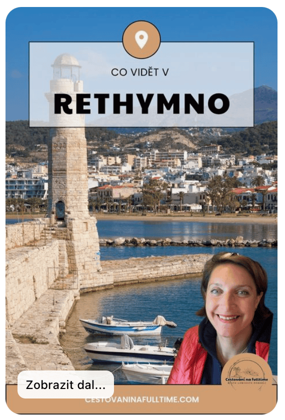 Maják v přístavu Rethymno na Krétě – benátská památka a symbol města. Procházka podél mola s výhledem na maják je jedním z nejmalebnějších zážitků, které Rethymno nabízí. Místo ideální pro romantický večer i poznávání historie ostrova.