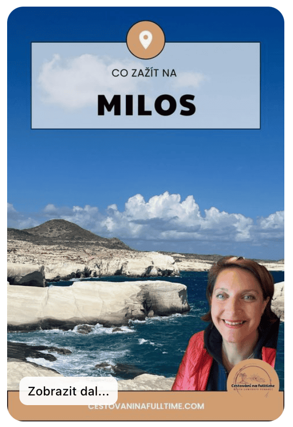 Ostrov Milos s typickými bílými skalami a tyrkysovým mořem – místo, kde příroda tvoří umění. Milos patří mezi nejkrásnější řecké ostrovy, které lákají na pláže jako Sarakiniko, barevné rybářské vesničky a klidnou atmosféru mimo hlavní turistické trasy.